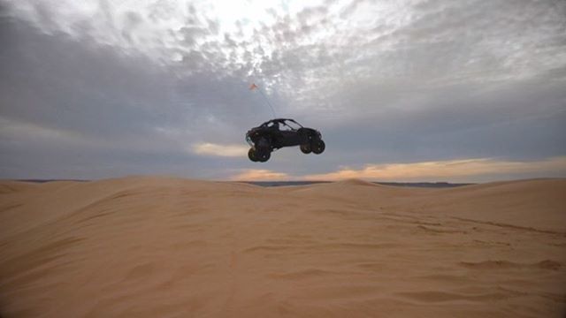 Here’s One of the shots of  @danarroz123 from our latest vid out on #youtube
-
-
-
#littlesahara #littlesaharastatepark #huckit #canammaverickx3 #x3 #maverickx3 #utvlife #utv #utvaddiction #utvaddicts #duneanddestroy #dunerdudez #goprofusion #pintfullofa… bit.ly/2Je03qa