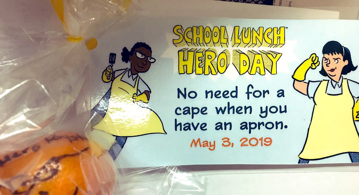 Wapsnutrition's tweet photo. It’s School Lunch Hero Day and the Senior High Staff have plenty of HEROES to celebrate! https://t.co/M8MeFJNzFq