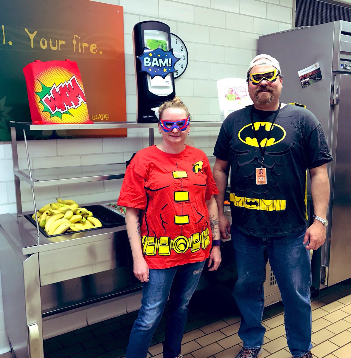 Wapsnutrition's tweet photo. It’s School Lunch Hero Day and the Senior High Staff have plenty of HEROES to celebrate! https://t.co/M8MeFJNzFq