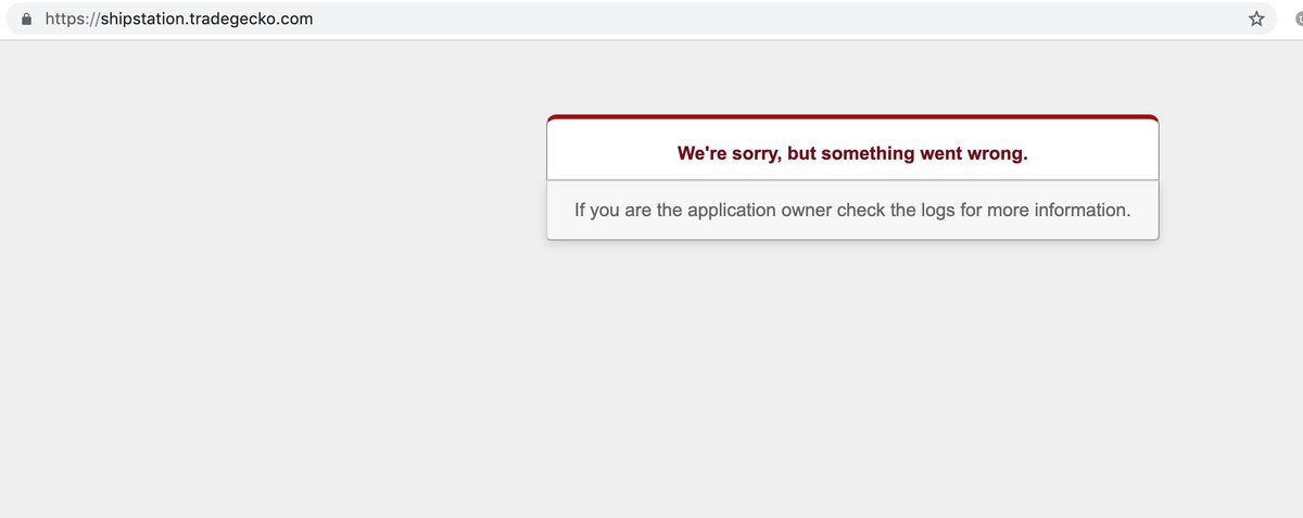 agouty's tweet photo. @tradegecko No one picking up the phone and Shipstation integration broken. Help! https://t.co/lUJMcLnTjB