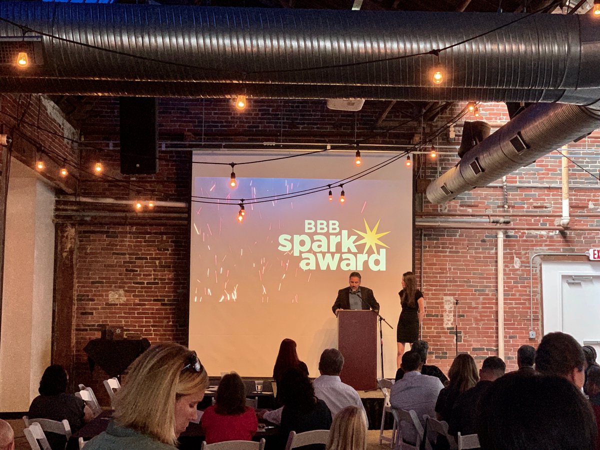 acceptd's tweet image. We were honored to take home a @BBBCentralOhio Spark Award last night for our culture, mission and community focus! #SparkAwards #Ignite2019
