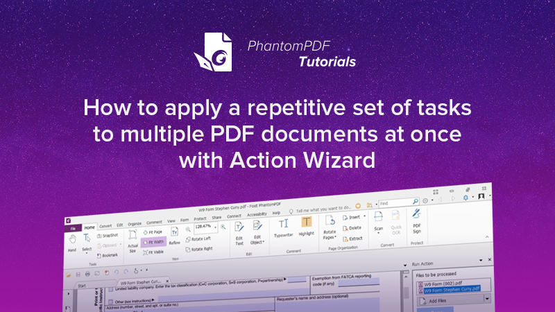 foxitsoftware's tweet photo. #FridayofTips Learn how to apply a repetitive set of tasks to multiple PDF documents at the same time with this 2-minute video tutorial https://t.co/YIeRr2uRvU https://t.co/wKq5tFjM1Q