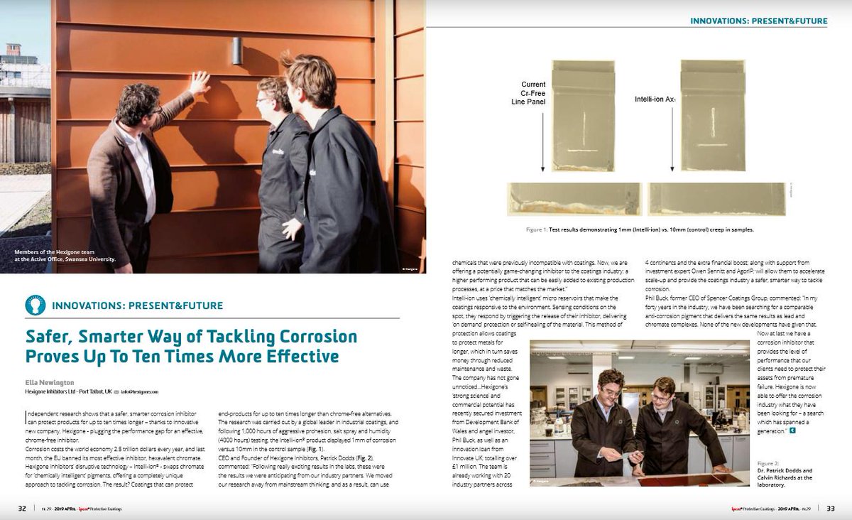✨We're loving the new look and feel of 'International Paint&amp;Coating Magazine'

+ Flick to slide 40 (p31) to see our story covered! 
🔗ipcm.it/en/riviste-ipc…

#IPCM #Coatings #Corrosion
