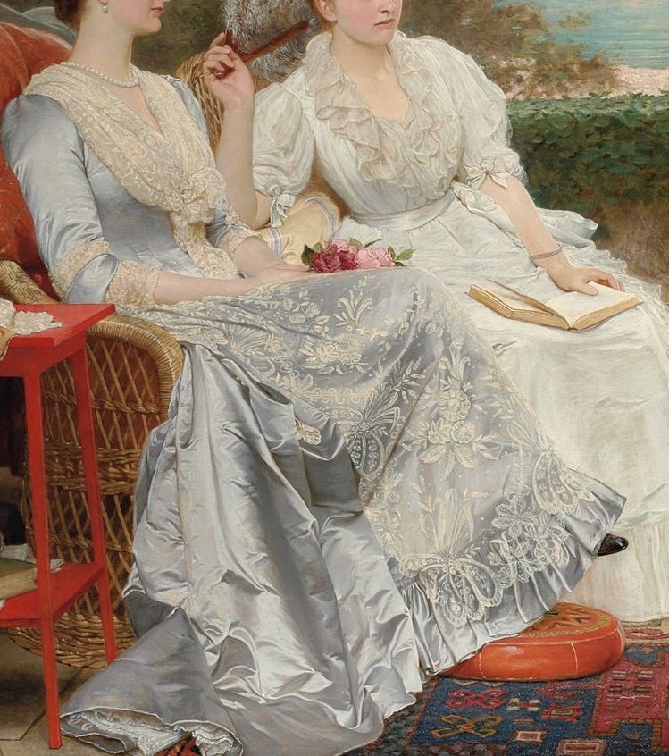 耽美なる絵画とモノ على تويتر 絵画の中の純白なるドレス 無垢なる白は女性美の象徴