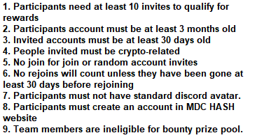 MdcHash's tweet image. Important reminder: The invite bounty ends in 2 days (Contest ends on the 5th of May 2019).
This is a great way to win the top prize, and to tell all of your friends about your great experiences with the @MdcHash  shared MN service.

discord.gg/kd5TMu7 
The rules again