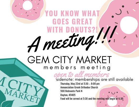 GemCtyMarket's tweet photo. FORMAL NOTICE!!!!

Every year, Gem City Market Cooperative holds an Annual Members Meeting. 
Join us!!

May 23, 2019
5:30PM - 6:00PM

CLICK THE LINK! 

https://t.co/IPNh0AnaaC https://t.co/bt6Y5bvmrj