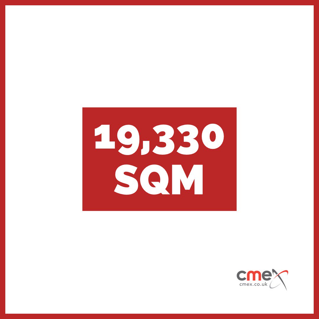 What does 19,330SQM equate to? 

Not far off 3 football pitches?

How about almost 5 acres?!

Both correct actually. But it's also the #ExhibitionSpace that CMEX built over the last 12 months 😱

Want to learn more about what we can do for you? Visit - cmex.co.uk