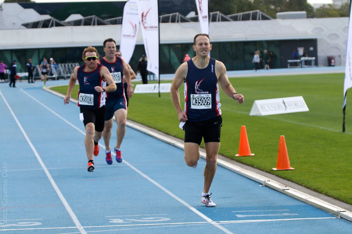 Mike_Rennie's tweet photo. Congratulations to Human Performance Development athlete Russell Clowes on winning the Australian Masters Athletics 800m (Men’s 35-39) at the 2019 AMA Track and Field Championships!

Be sure to click through to see the video and full results...

https://t.co/0QcL3FALMO https://t.co/TvrfI1d3gG