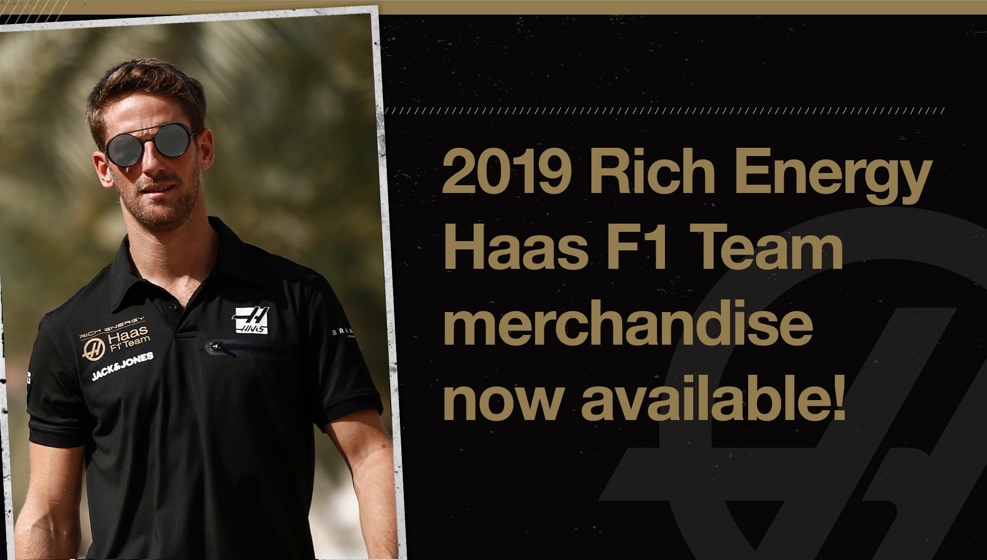 haas f1 team polo shirt