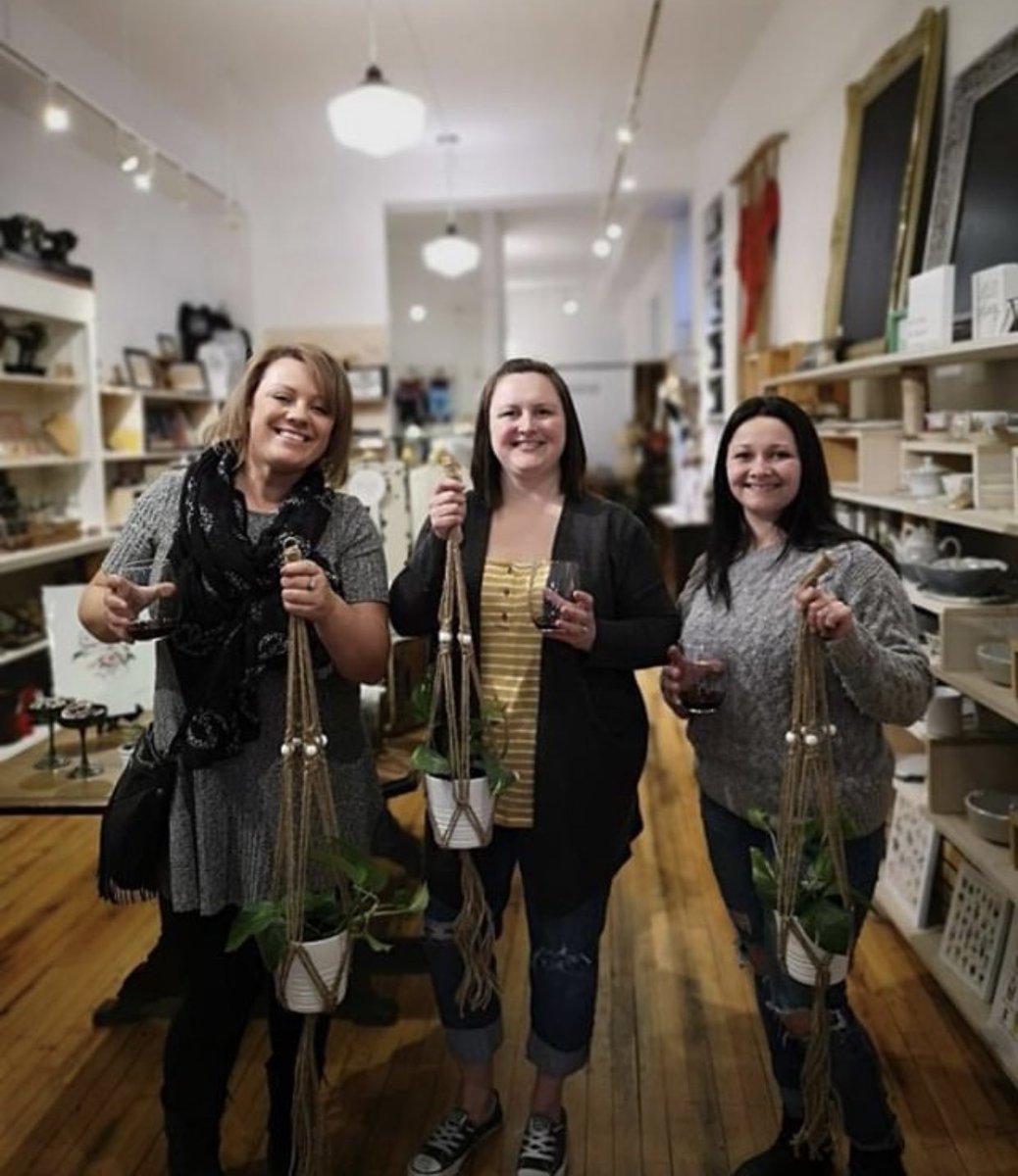 May &amp; June Macrame Plant Hanger Workshops <a href="/Studio205Ham/">Studio205</a> shopcaranina.enentbrite.com to sign up! #spendithere #thevillage #HamOnt
