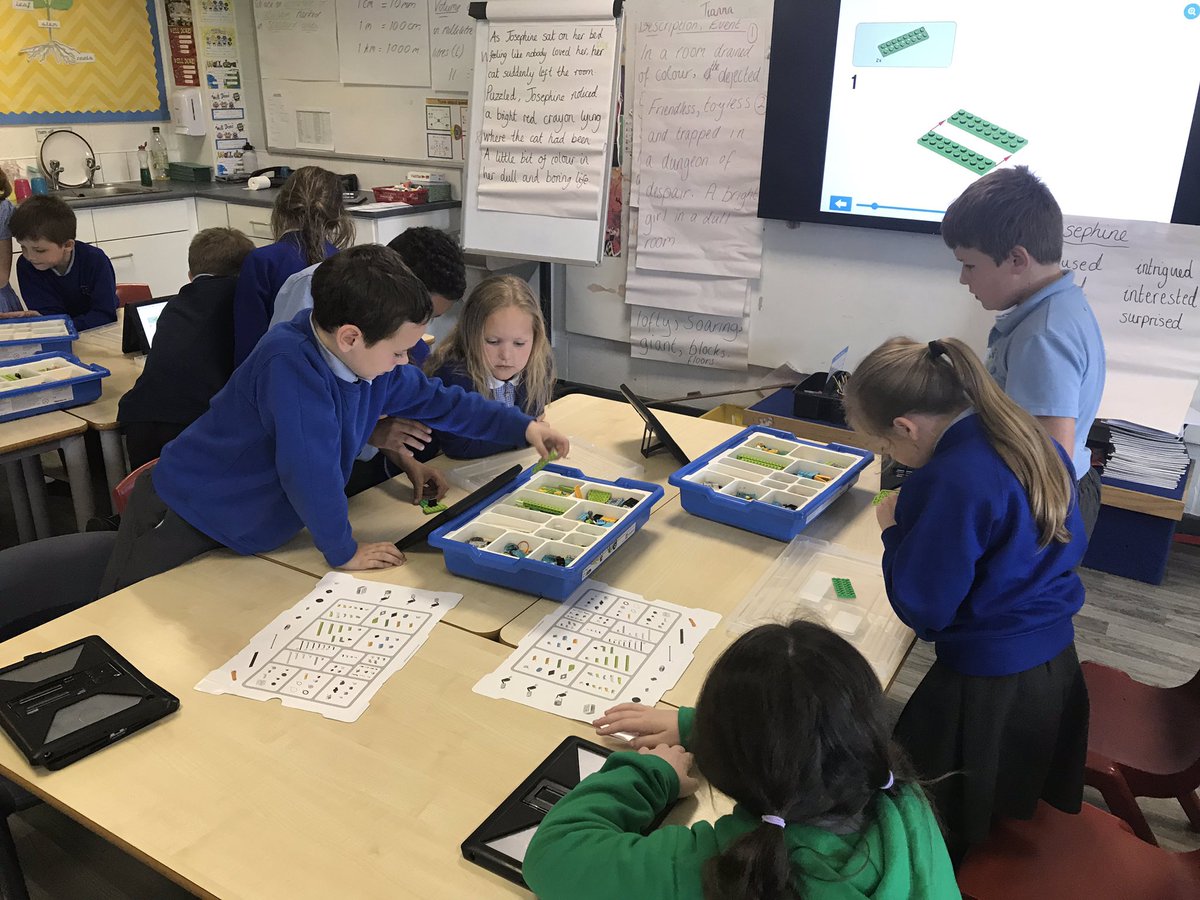 Coding Class! Year 3 are digital mechanics.  How will our robots turn out...?