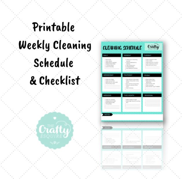 CraftyEsquire's tweet photo. Happy Friday! Here’s my free printable weekly cleaning schedule 🧽 🧹 
https://t.co/soNs1CUe9D https://t.co/1TRlXJblEi