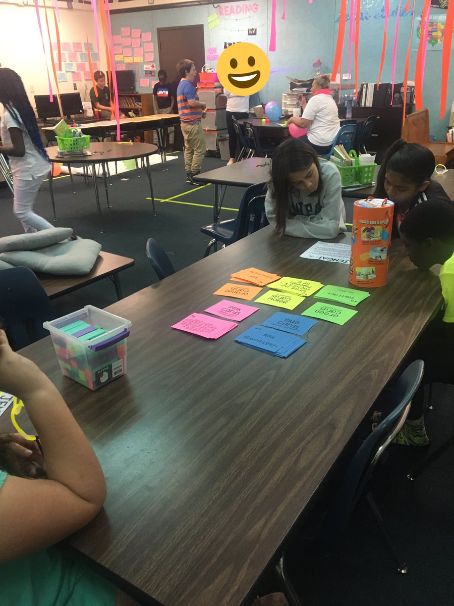 Fifth grade is rocking with “Glow Day” math rotations and other math games at The Hill.