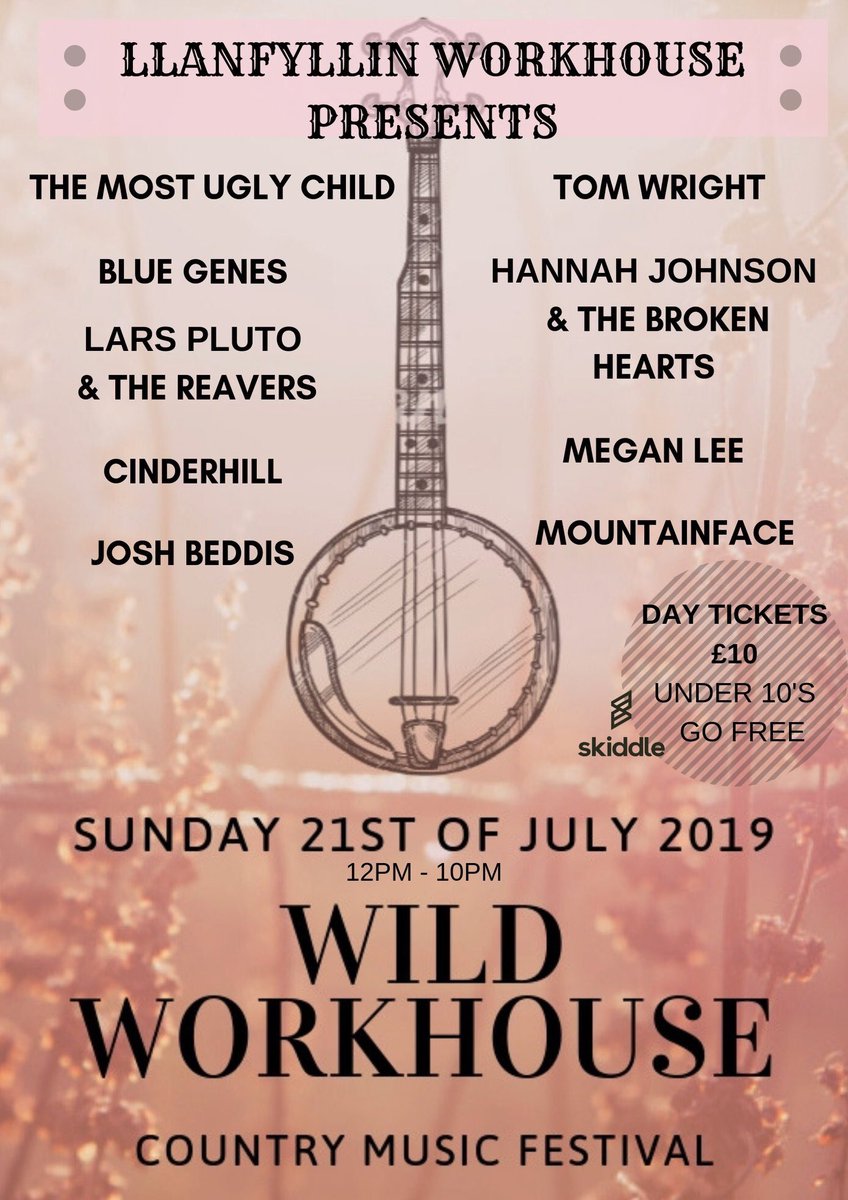 Tickets go on sale tomorrow!
skiddle.com…/The-Workho…/Wild-Country/13520274/
#countrymusic #festival #summer