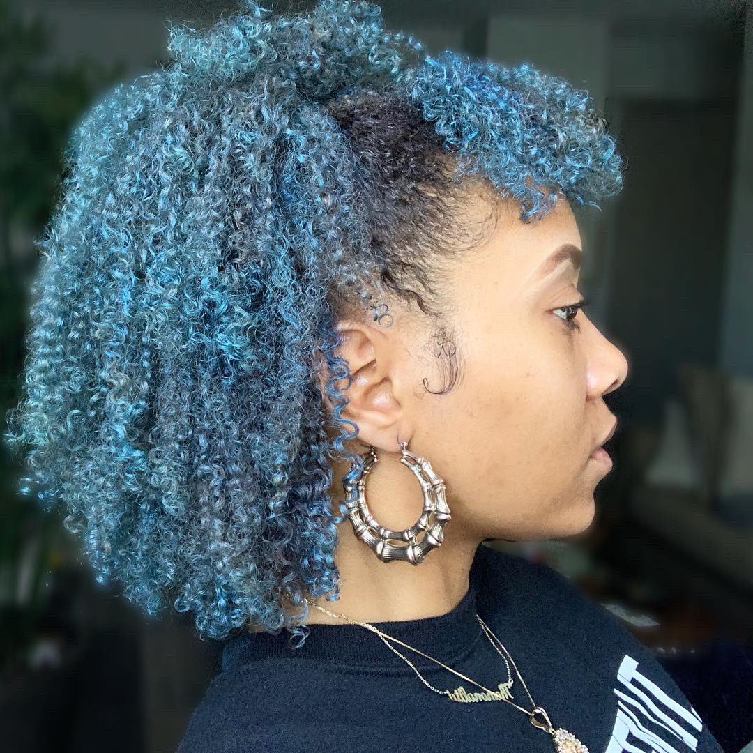 TheMonaLita's tweet image. “Bodacious Blue” by @Curls_Unleashed from the #CUColorBlast collection!