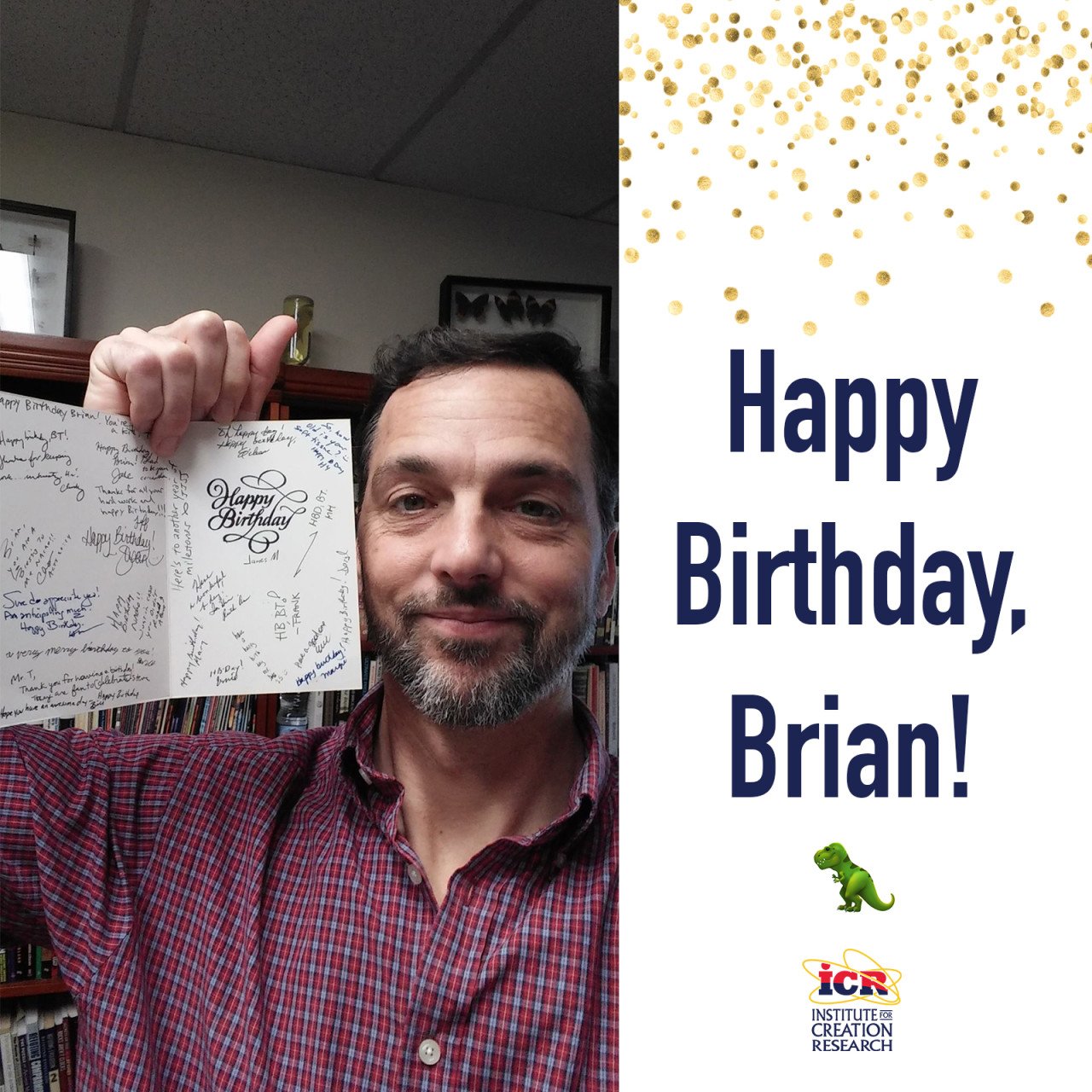Happy birthday, Dr. Brian Thomas!   Follow Dr. Thomas at and share a birthday greeting or dino GIF! 