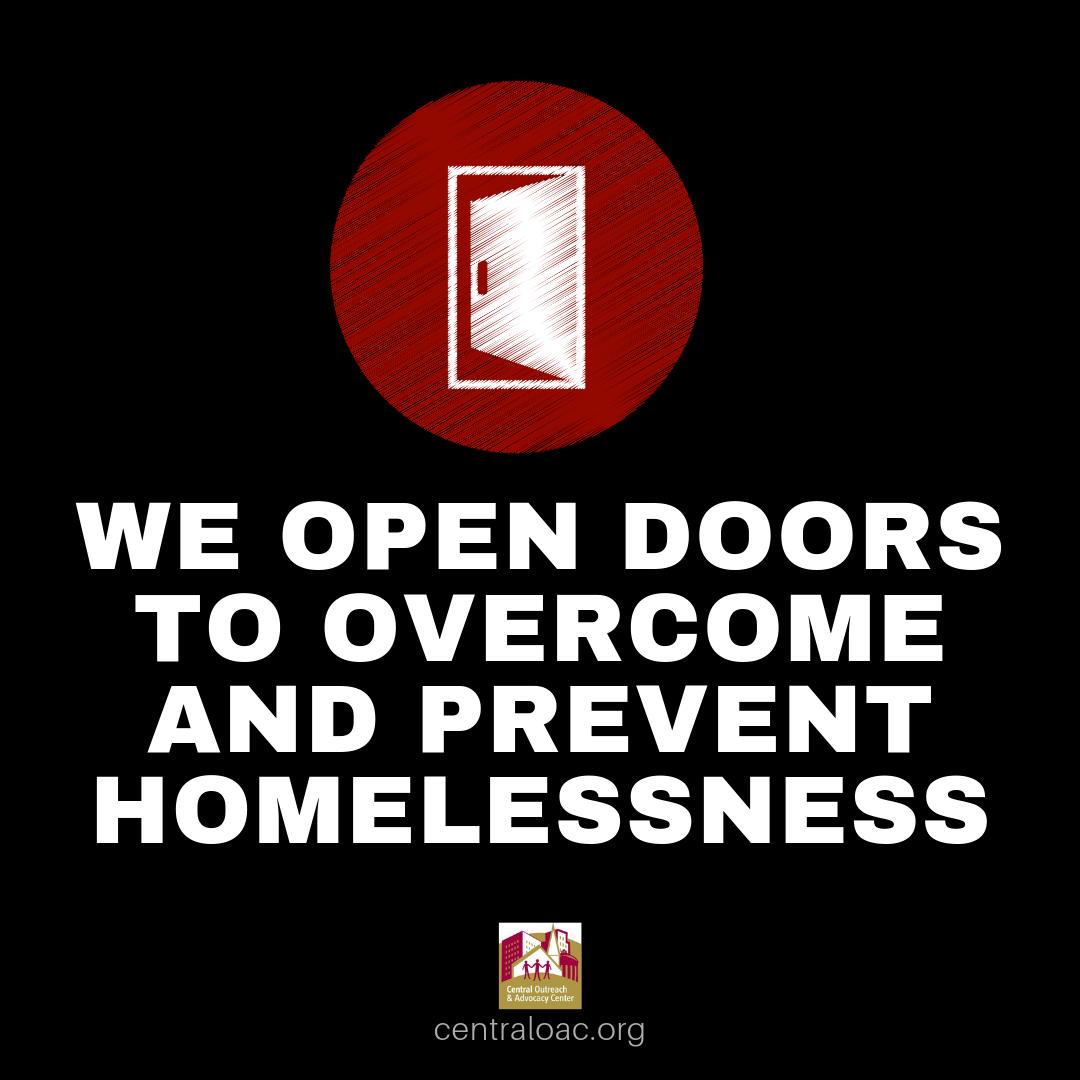 CentralOAC's tweet photo. Friday Focus: mission statement "We open doors to overcome and prevent homelessness." We help our guests with resources they need, whether it's ID, resume assistance, or addiction treatment. There are a lot of obstacles in overcoming homelessness, and we help move them aside. https://t.co/cyI1UYytQK