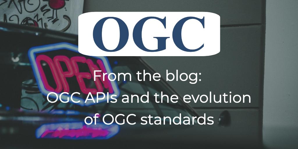 opengeospatial's tweet image. From our blog: OGC&apos;s COO and ED of the Standards Program, Scott Simmons, talks about OGC APIs and the evolution of OGC standards go.myogc.org/2vybIIo