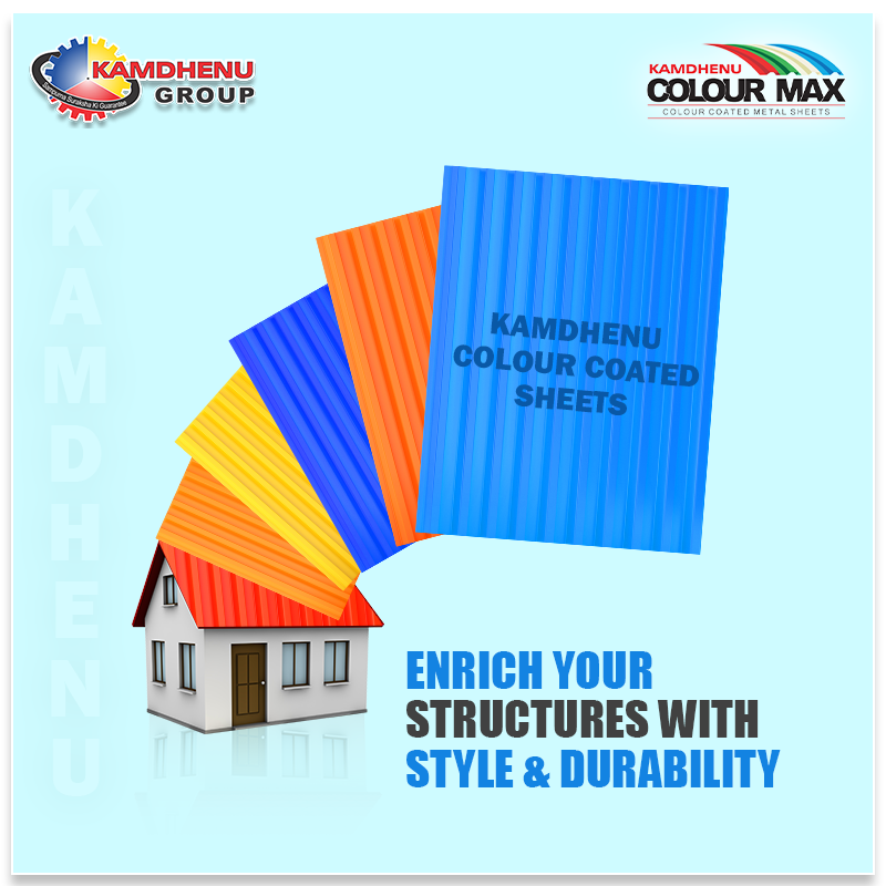 Kamdhenu_Steel's tweet photo. #Kamdhenu color coated sheets make your structures durable and stylish!
#KamdhenuGroup #ColourCoatedSheets #Durability #Style #ColourMax https://t.co/9tIzkAsRfG
