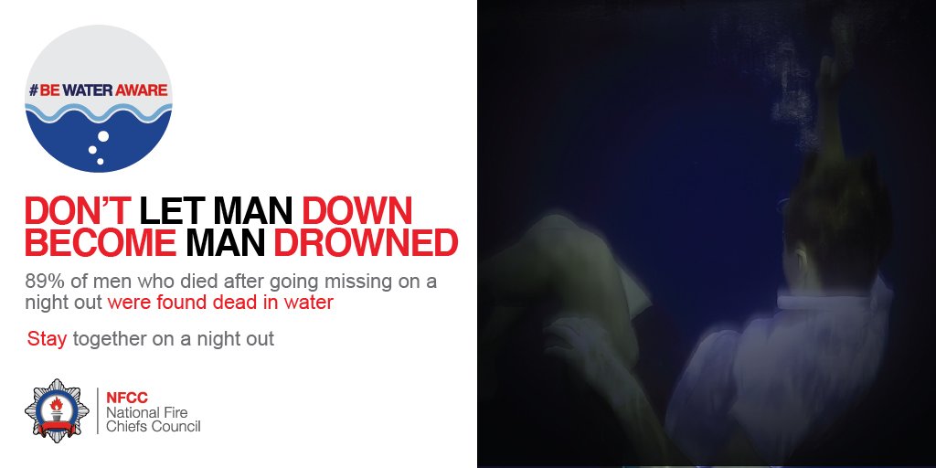 🌊🌊If a friend is unsteady on their feet after a night out, don't let them see themselves home. Buddy up and help them get home safely by taking a route away from water  👉 crowd.in/xQZpTQ #BeWaterAware 🌊🌊