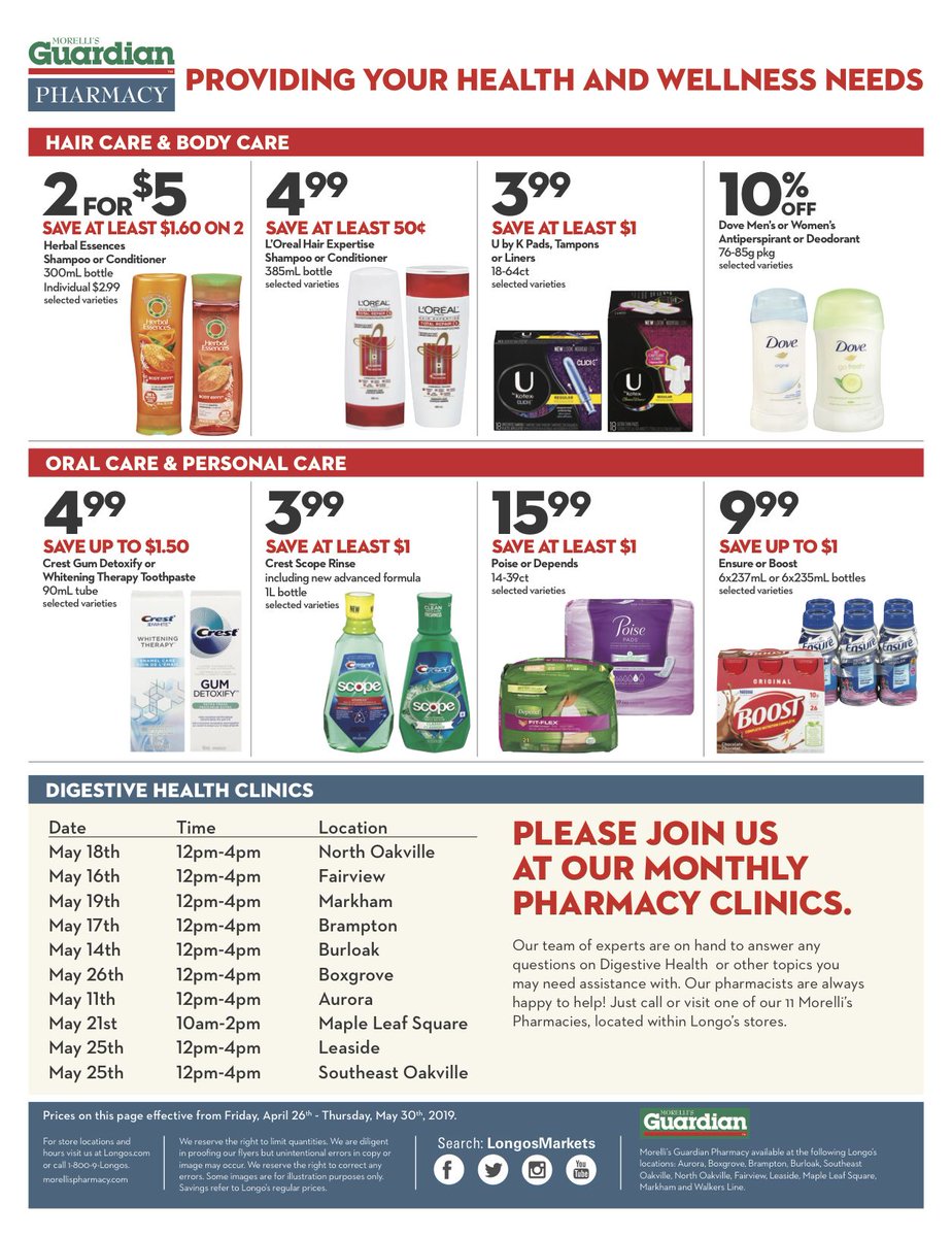 Morelli's Pharmacy (MorellisGTA) Twitter