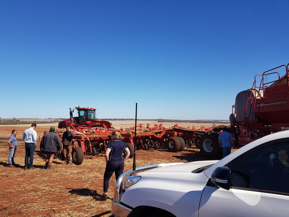 It's great getting into the field to witness some WA canola seeding. Even better when it can be with <a href="/NufarmAustralia/">Nufarm Australia</a> and <a href="/farmers_edge/">Farmers Edge</a> mutual customers. Full data, top line chem, great support, great results!