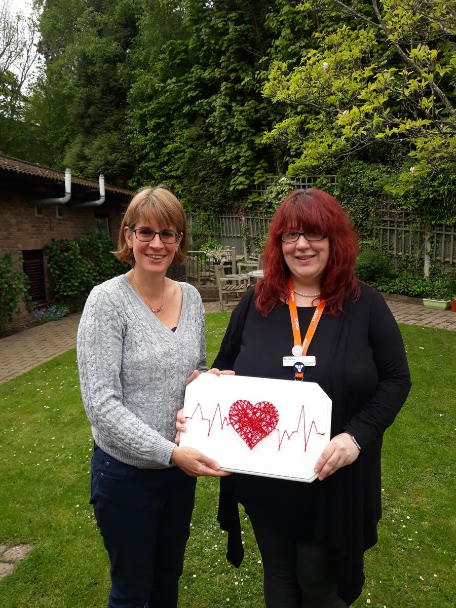 Visited St Catherine's Hospice today for the first time - what an amazing job they do for the community and beyond! Whyteleafe School has raised an incredible £1158.35 so far and here I am handing over the fantastic plaque that Sofia Roata created for the 'Young Hearts Project'
