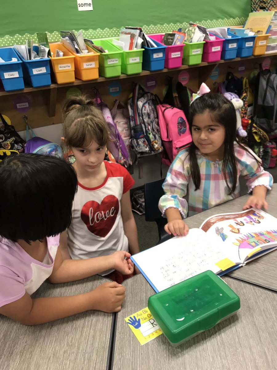 Our reading buddies published a book of their writing! So proud of them! <a href="/ashleyallenbce/">Ashley</a> #TEAMBCE