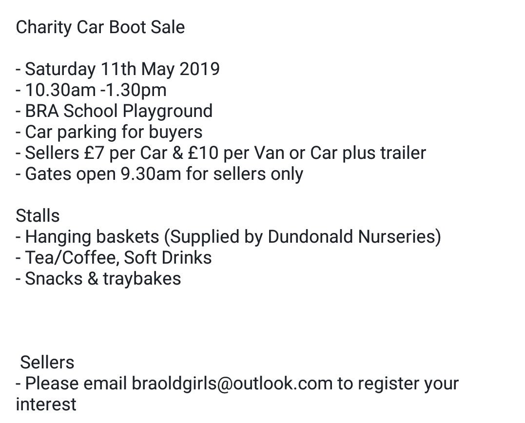 Almost time for our #carboot sale! facebook.com/events/8139524…