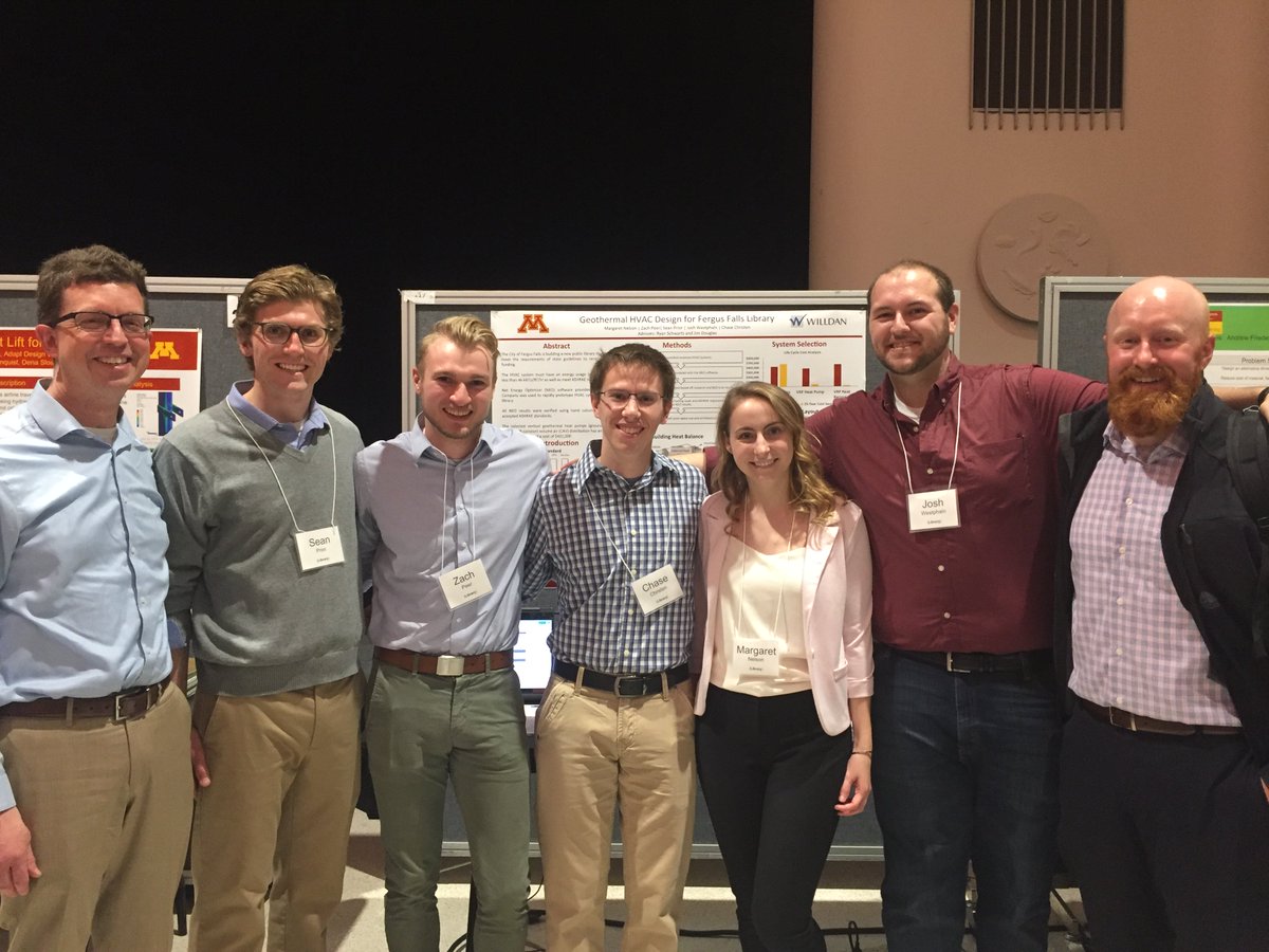 Enjoyed working with terrific capstone group at U of MN <a href="/UMNCSE/">College of Sci & Eng</a>  explore #energyefficency solutions using NEO netenergyoptimizer.com . Thanks also Blake Guither <a href="/GausmanMoore/">Gausman & Moore</a> for your help. Best to Sean, Zach @Zach_Peer, Chase, Maggie, Josh!  
Jim, Ryan <a href="/Willdan_/">Willdan</a> <a href="/TheWeidtGroup/">The Weidt Group</a>