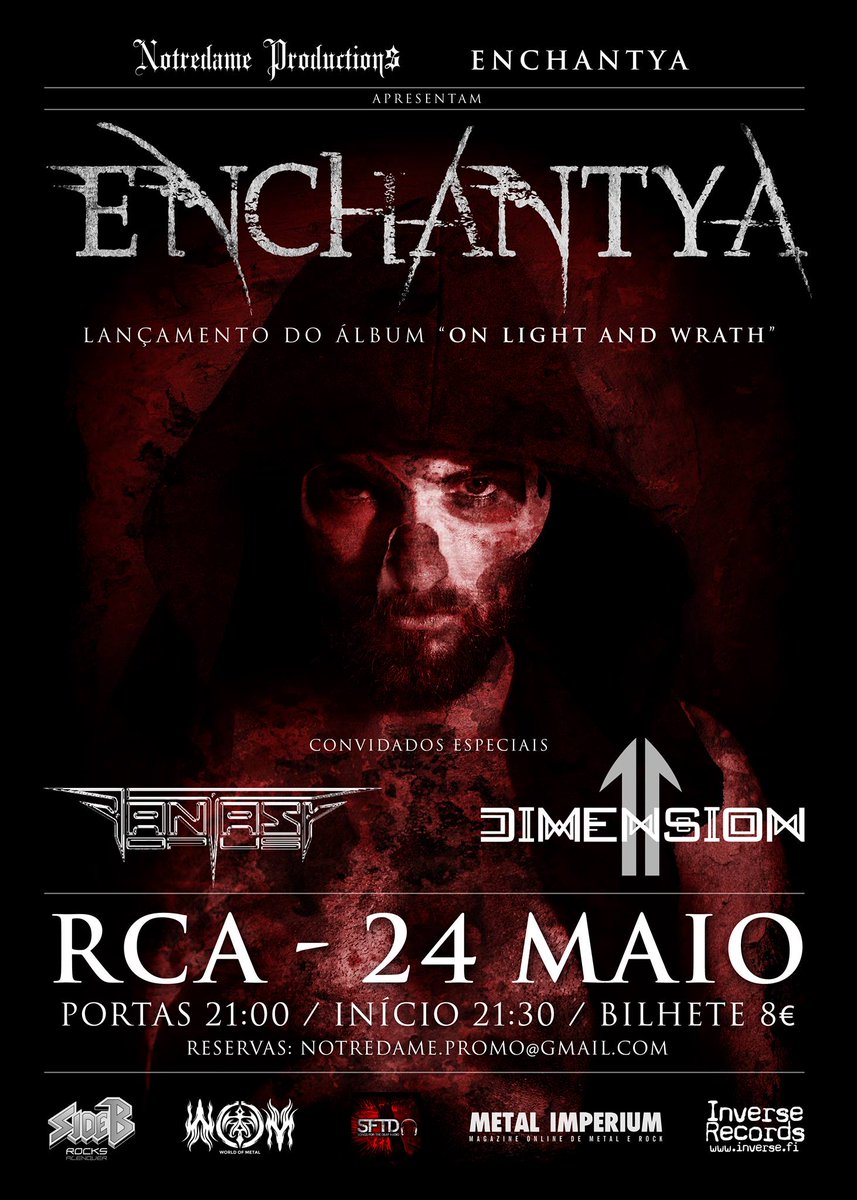 diana_therose's tweet photo. No dia 24 deste mês vou tocar com a minha banda #11thDimension no #RCACLUB, numa grande noite com #FantasyOpus e #EnChanTya, no concerto de lançamento do álbum “On Light and Wrath” de ECT. Apareçam! 😃🤘
#gig #Lisboa #Lisbon #alternativemetal #portuguesemetal #metal #underground https://t.co/8hPcAEYyNe