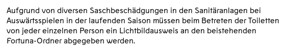 NordtribueneOrg's tweet photo. Wir hoffen, der @scfreiburg wird am Sonntag von seinem Hausrecht  Gebrauch machen und jeden @f95-Ordner, der versucht Ausweise von  Toilettengängern einzukassieren, umgehend aus dem Stadion schmeißen. #SCFF95 https://t.co/o7LGxW0vA3