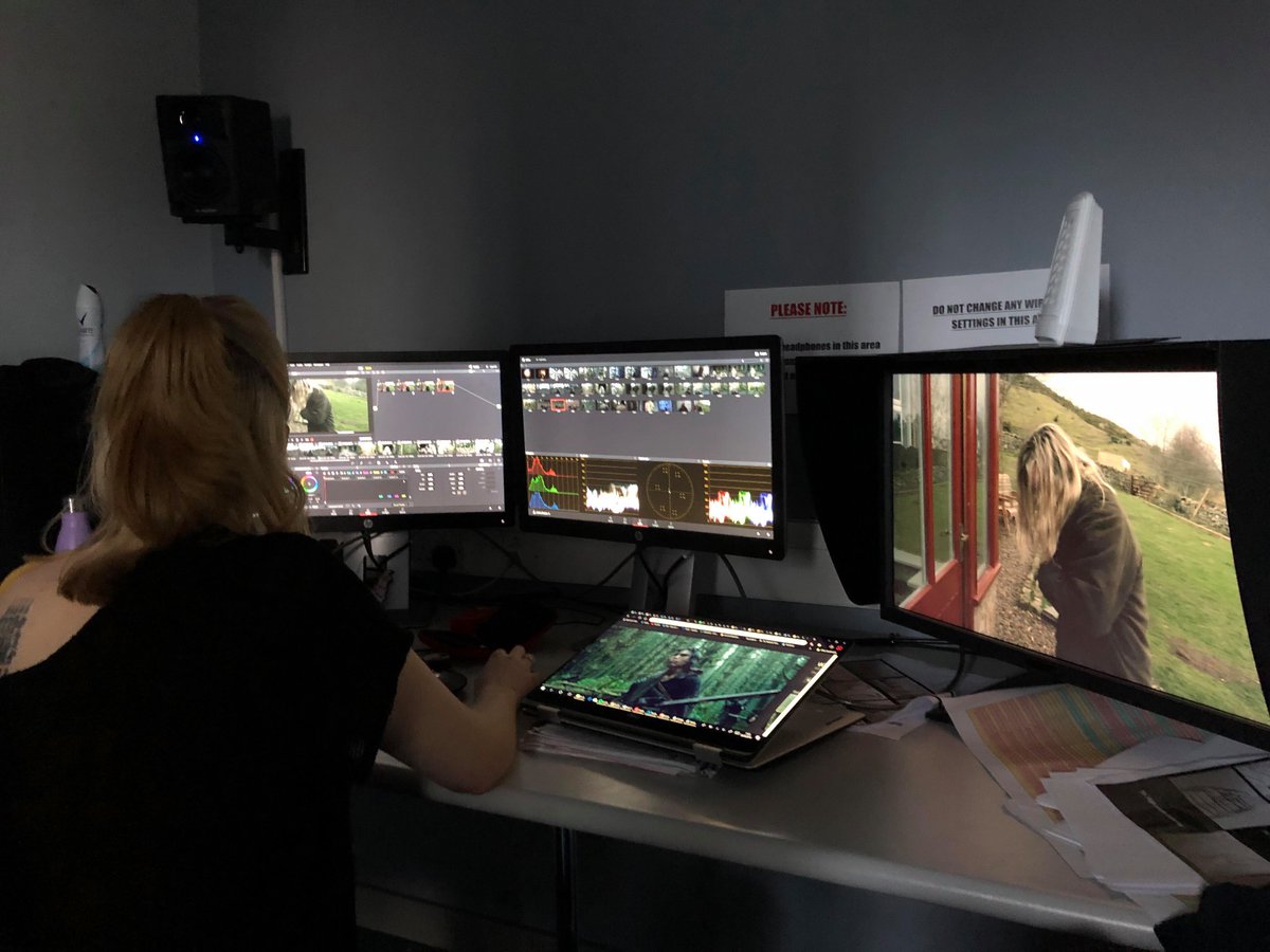 PITCHBLACKDARK2's tweet photo. Day Three of Colour Grading!

A lot of work when into deciding the colours of the post-rapture setting of PITCH BLACK DARK and Freya Ross has done a great job of realising them. https://t.co/pcoz6qKTbT