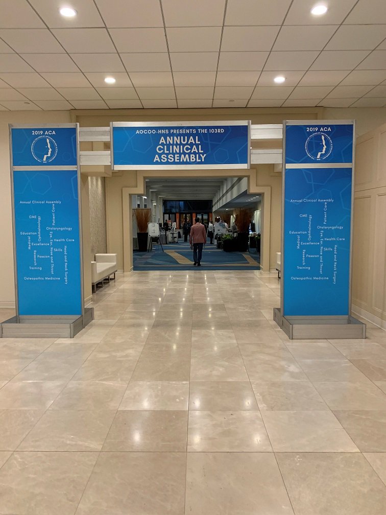 ENT_and_Allergy's tweet photo. ENTA is proud to support the 2019 Annual Clinical Assembly in Orlando, Florida. Pictured is Director of Marketing and Business Development Jason Campbell, and Senior Business Analyst Michael Komendowski. #Recruiting #BestAndBrightest #Otolaryngology #AOCOOHNS #ACA2019 @AOCOOHNS https://t.co/d5hWbYIA0r