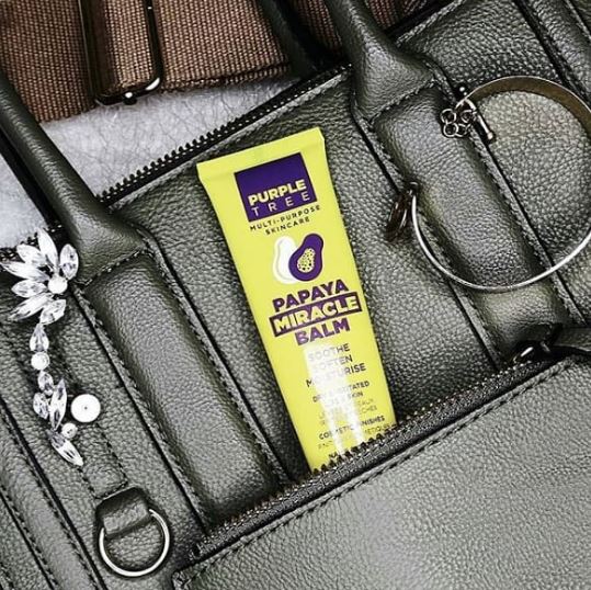 PurpleTreeSkin's tweet image. Pack your Miracle Balm for on-the-go lip hydration (and a pop of joyful colour!)

#holidayessentials
