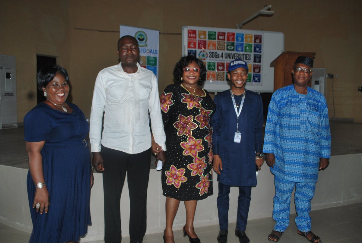 I charged the SUG President to lead the drive on SDGs awareness in FUTO and other tertiary institutions in Imo State. #SDGsinImo