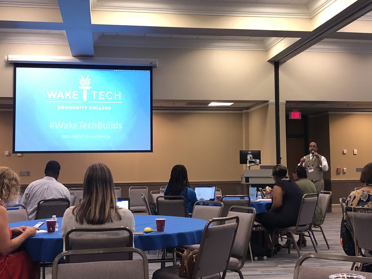 carnut1996's tweet photo. #WakeTechBuilds @waketechcc Enjoying the engagement with United Minority Contractors of NC, at the 2019 Annual Meeting... what a great group of talented individuals! https://t.co/oRWvrCMnfU