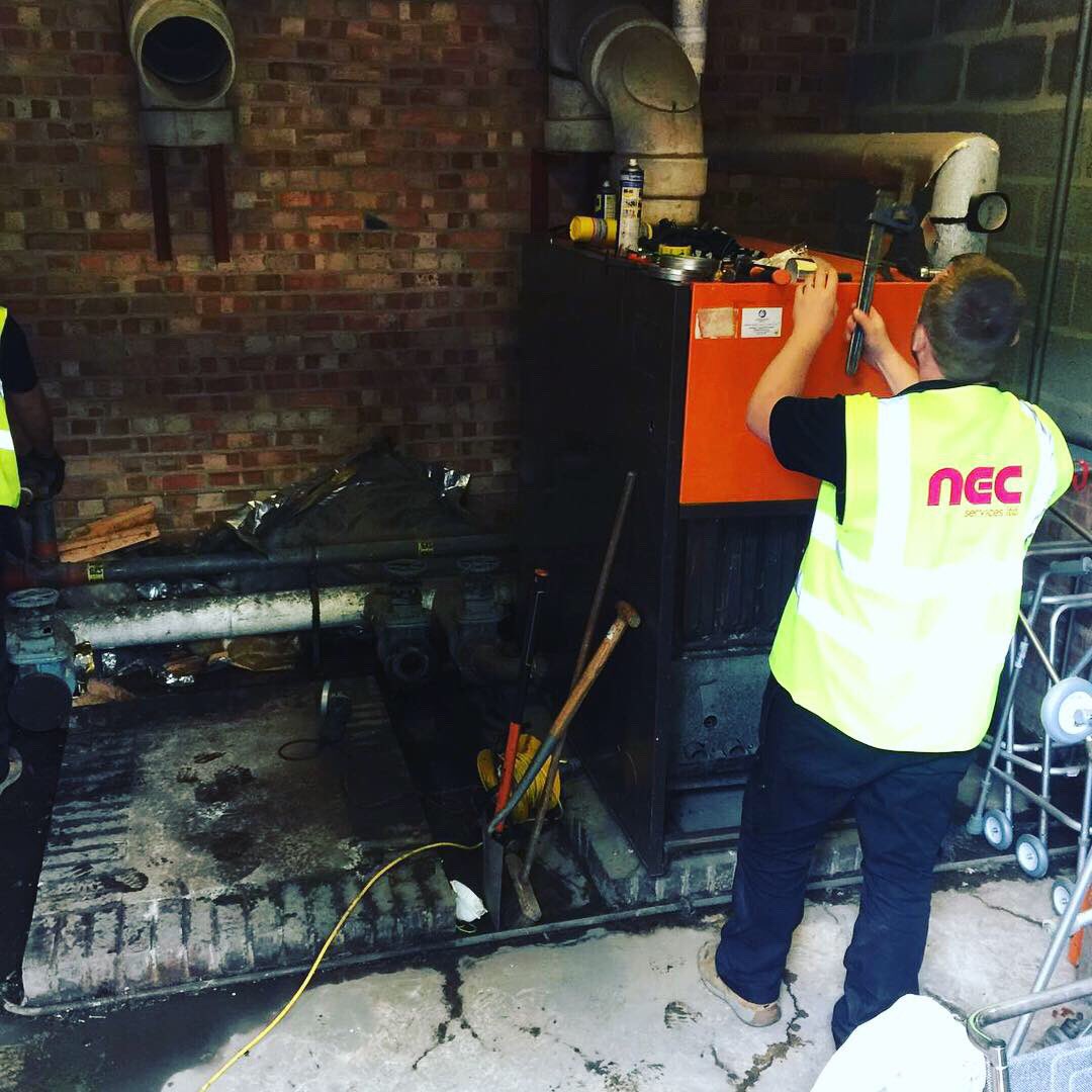 nec_services's tweet photo. Today we have been refurbishing a plant room for one of our care homes that we look after....

We have our new apprentice Reegan on-site today with our new Site Manager Ryan showing him the ropes...

#apprenticeships #workingtogether #nec https://t.co/l5LVpEDFiT