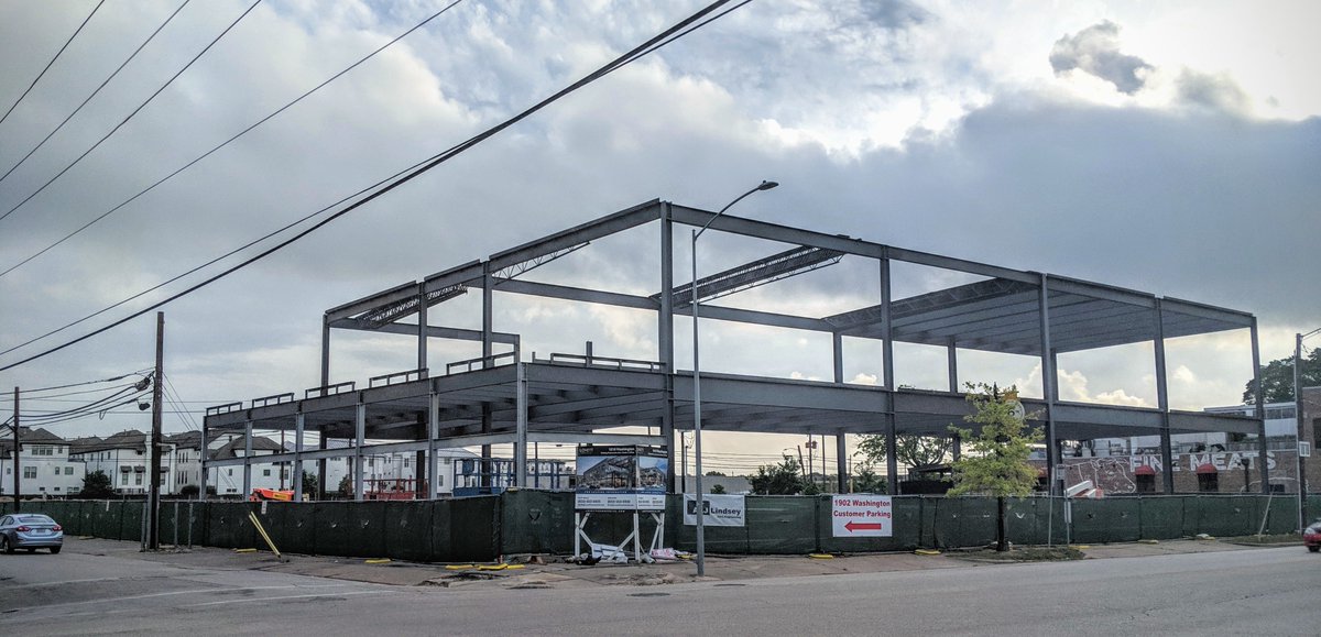 AdamWillyums's tweet photo. progress on my 1818 Washington project. Structure topping out. Excited to bring more walkable retail to Washington Ave https://t.co/dODEKnUGyh #houston #urbanism #houstonarchitecture #walkableurbanism #houstonretail #houstondevelopment https://t.co/PMHS5xVzry