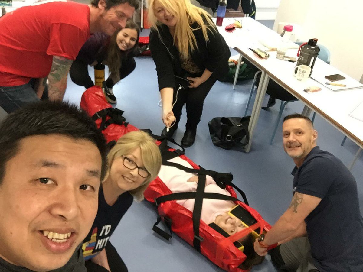 mediprolimited's tweet photo. That's Week 7 of our Level 4 Diploma for Associate #Ambulance Practitioner course coming to an end.

Today the students got to play with the vacuum mattress while learning about the importance of spinal immobilisation.
#MediProUK #AAP

https://t.co/DYtC0iVvGj https://t.co/gFPUJeKrg1