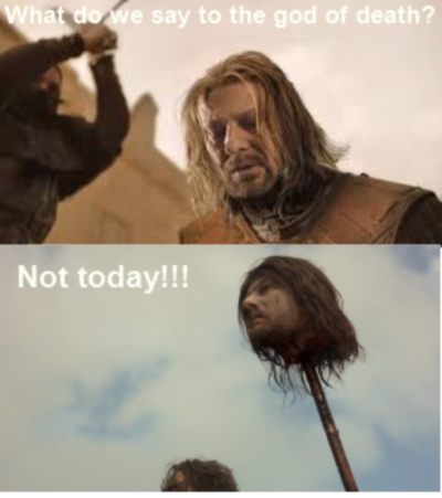 funnyistheway's tweet image. When you can't remember something . Even if your life depends on it. :)

#FridayFeeling #GameofThrones #NotToday #AryaStark #FridayThoughts #HowToNotBeAnAwfulHuman