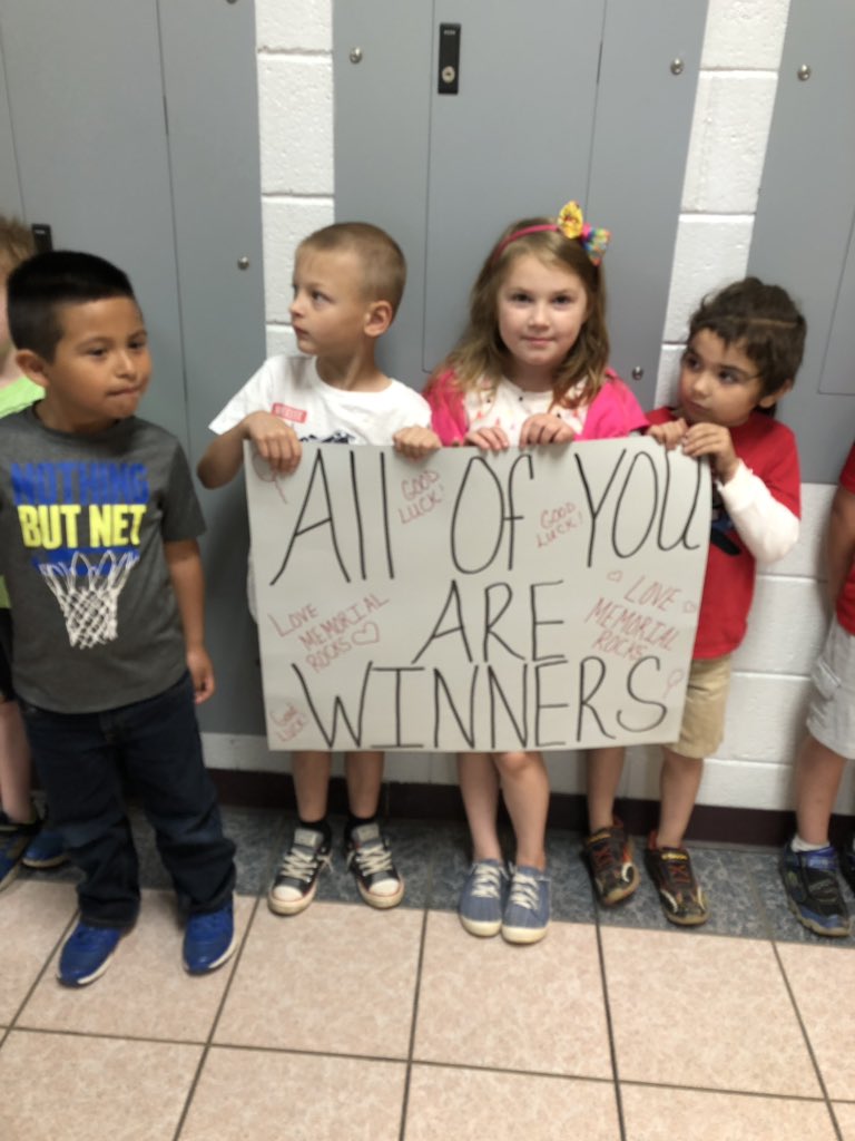 RiceLCS's tweet photo. Love Memorial cheering our Olympians on to Special Olympics Spring Games 2019 https://t.co/Ks9QyBXSUq