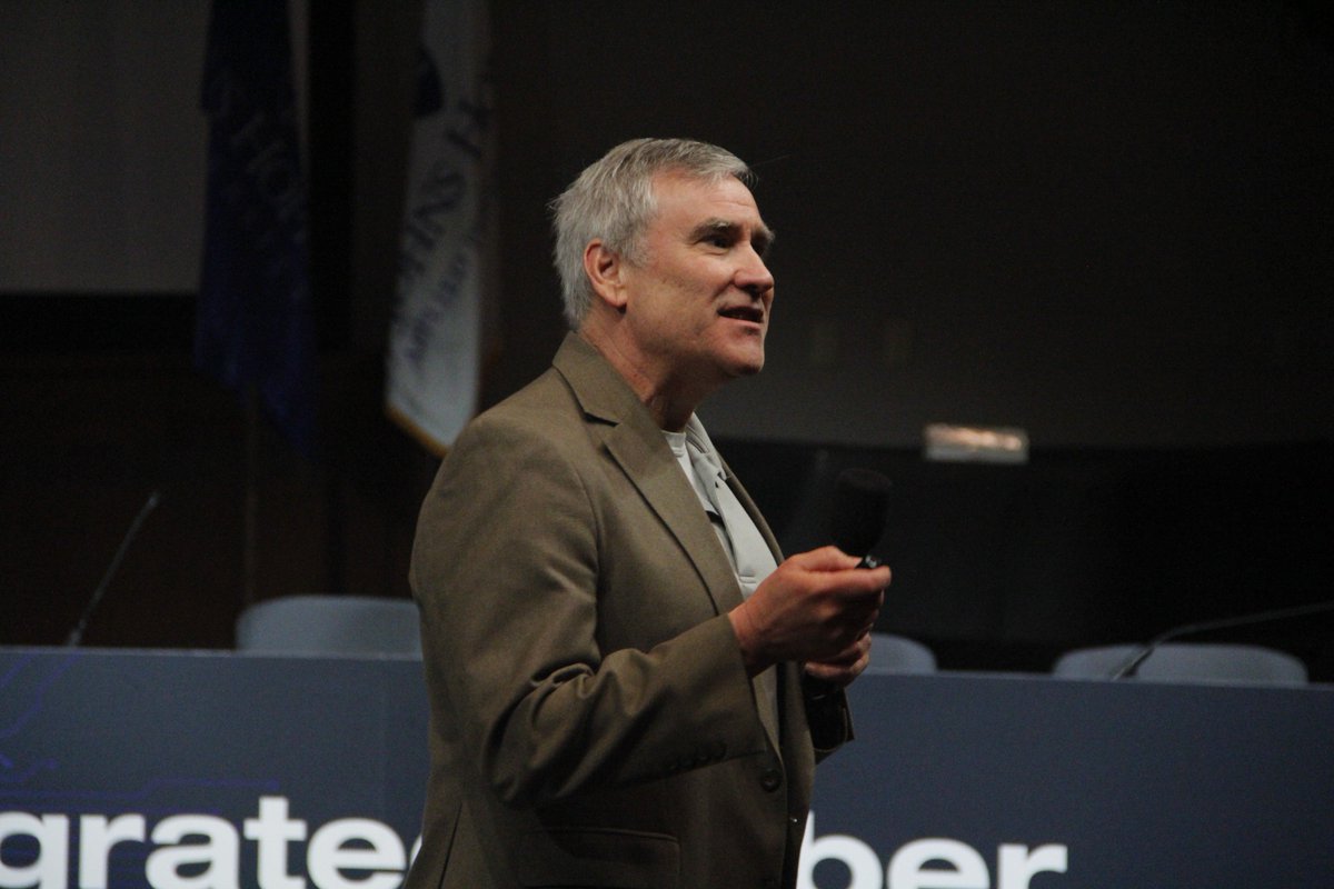 IACD_automate's tweet image. Tom Longstaff @futureofcyber of @CERT_Division gave some closing remarks to this years #IntegratedCyber and brought an end to a wonderful conference. Thanks to all who attended and were able to join the community! #cybersecurity #IACDautomate