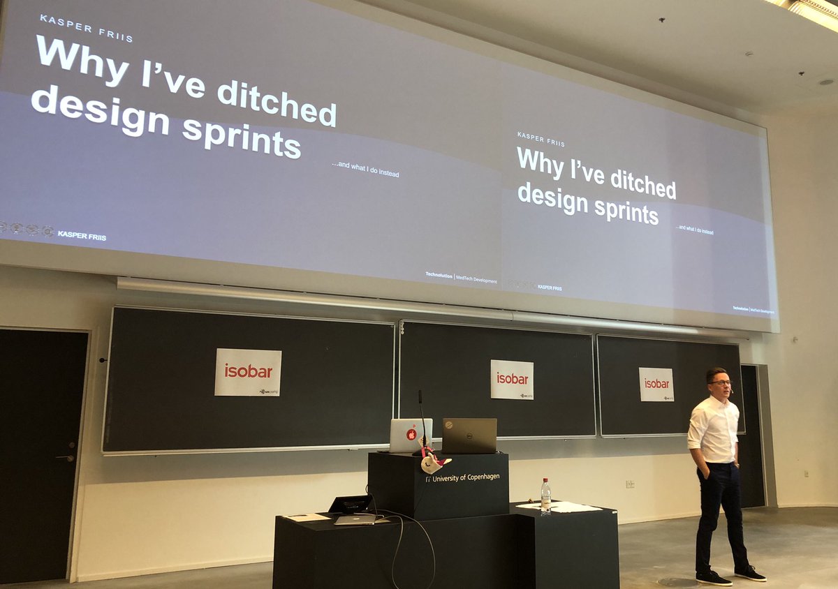 “What really works is a change of habit” says Kasper Friis about Design Sprints #UXCampCPH #uxcph #uxdesign