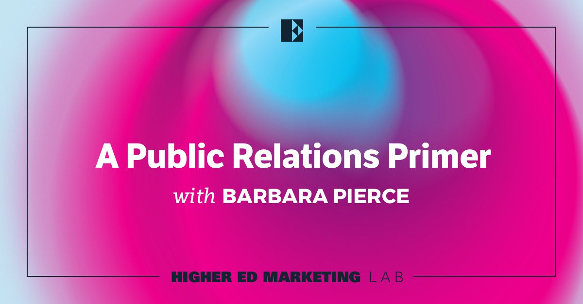 Higher Ed Marketing Lab (@hemarketinglab) on Twitter photo Barbara Pierce of <a href="/tippingptcomm/">Tipping Point Communications</a> talks proactive #highered PR, crisis comms, and more... echodelta.co/blog/a-public-… Barbara Pierce of <a href="/tippingptcomm/">Tipping Point Communications</a> talks proactive #highered PR, crisis comms, and more... echodelta.co/blog/a-public-…