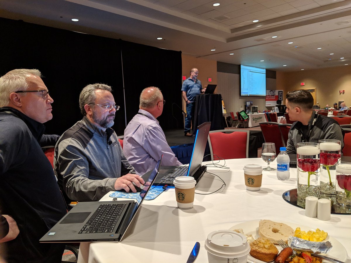 KimBrownCSE's tweet image. The Brain Trust making sure they have everything set for the Tech Track at #ControlsCon