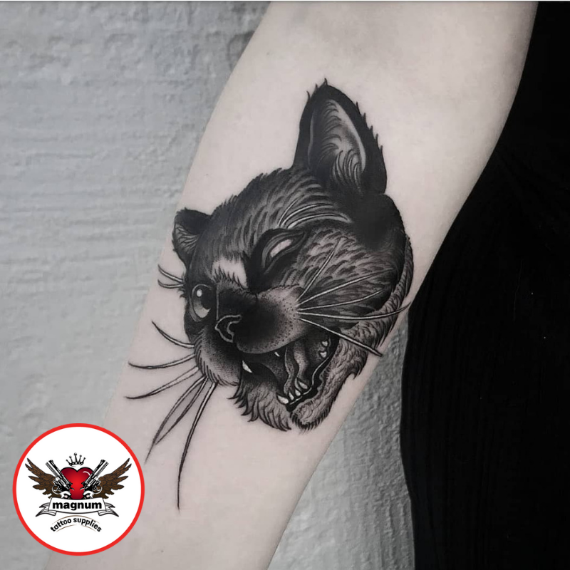 MagnumTattoo's tweet photo. Josh Hurrell did this cat tattoo created using #magnumtattoosupplies ๐ฑ ๐๐ผ
#tattoosnob #blackandgreytattoo #blackandgrey #uktta #monotraditional #neotraditionaltattoo #tattooing #blackworkers #darkartists
https://t.co/i4LepjpOXv https://t.co/9PqdXk3h8e