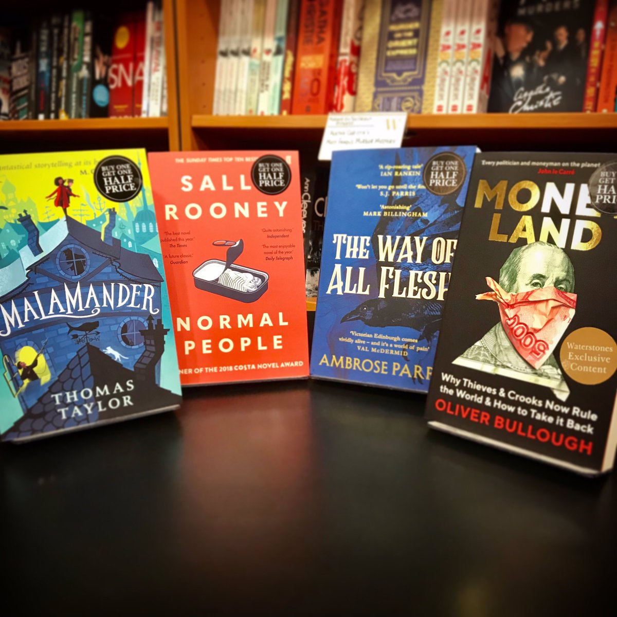 Our booksellers are rating our latest and greatest books of the month!
The page-turning #Malamander by @ThomasHTaylor comes highly recommended - Ann
The creeping gothic #TheWayOfAllFlesh by @ambroseparry will grasp you until it’s thrilling end - Sean