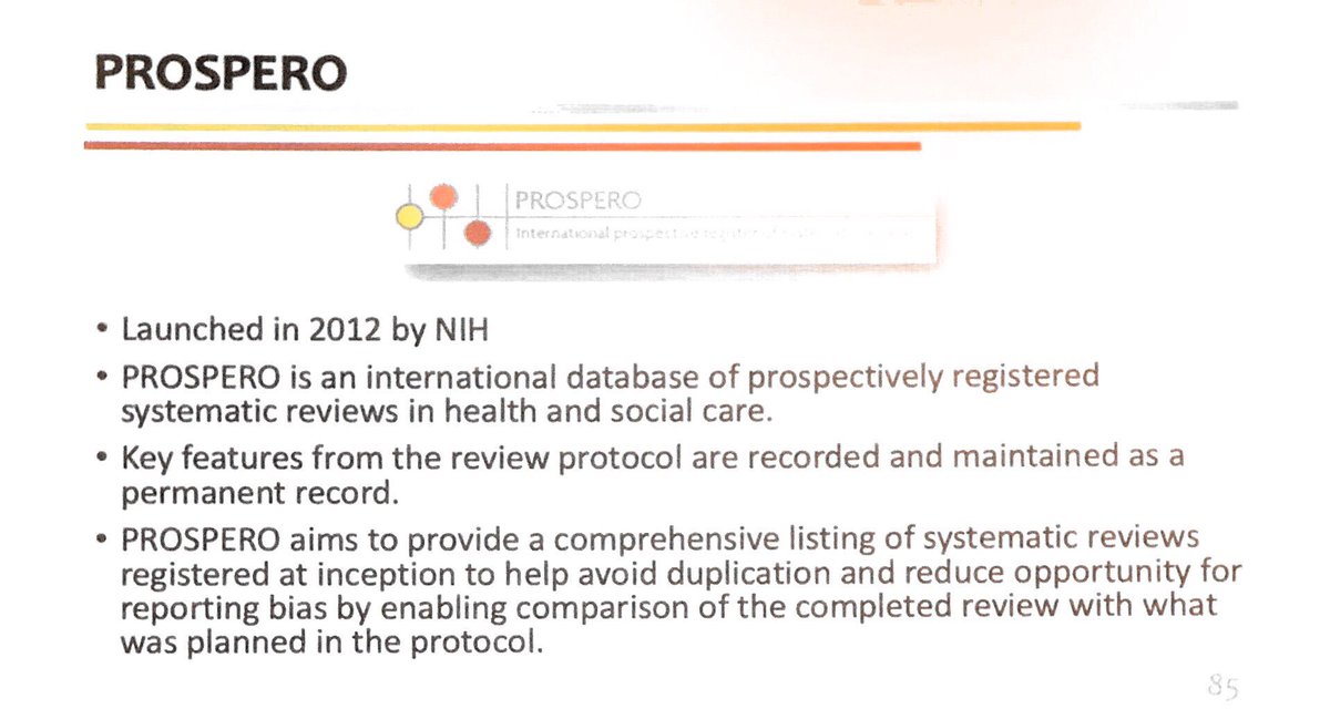 SRAnesthesiaICU's tweet photo. Why registering #MetaAnalysis and #SystematicReviews in #PROSPERO? 
1️⃣ Trasparency of #research
2️⃣ Reduce risk of bias
3️⃣ Avoid duplication of SR/MA
#FOAMed #FOAMcc https://t.co/7gGEwMgQJi