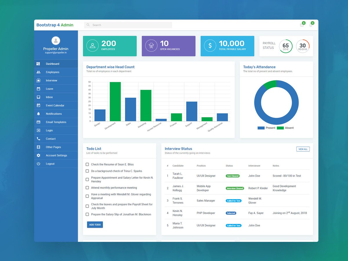 PropellerKit's tweet image. Check out our latest Dribbble Post - Bootstrap 4 Admin Theme - Dashboard Template dribbble.com/shots/6429529-…
#bootstrap4 #materialdesign #dashboard #admintheme #dashboardtemplate #Propeller #dashboarddesign